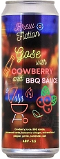 Brew Fiction, Gose with Cowberry and BBQ Sauce,in can, 0.45 л