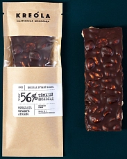 Kreola, Темный шоколад с фундуком, мендалем, арахисом, 60 г