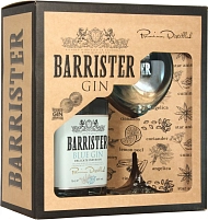 Barrister Blue, gift box with glass, 0.7 л