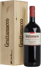 Grattamacco Bolgheri Rosso Superiore DOC wooden box, 1.5 л