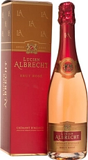 Lucien Albrecht, Brut Rose, Cremant d'Alsace AOC, gift box, 1.5 л