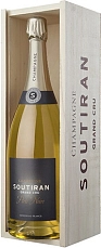 Шампанское Soutiran Perle Noire Ambonnay Grand Cru Champagne AOC wooden box 3 л