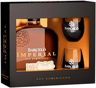 Ron Barcelo, Imperial, gift box with 2 glasses, 0.7 л