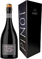 Chateau Pinot, Pinot Gri Rose Extra Brut, gift box, 2020, 0.75 л