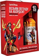 Captain Morgan Spiced Gold, gift box with mug, 1 л