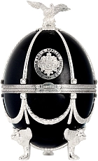 Императорская Коллекция" в футляре в форме яйца Фаберже, Черного цвета, в бархатной коробке, 0.7 л 