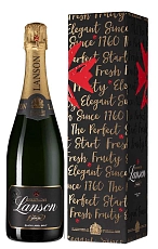 Champagne Lanson Black Label Brut gift box, 2016, 0.75 л