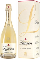 Шампанское Lanson Le Blanc de Blancs Brut Champagne AOC 2018 gift box