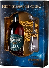 Monnet VSOP, gift set with 2 glasses, 0.75 л