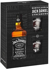 Jack Daniel's, in box with 2 glasses, 0.7 л