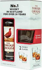The Famous Grouse, with 2 glasses in gift box, 0.7 л