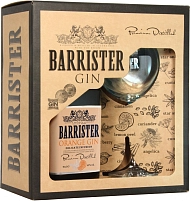 Barrister Orange, gift box with glass, 0.7 л