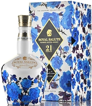 Chivas, Royal Salute, 21 years old, The Couture Collection (White), with box, 0.7 л