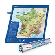Салфетка из микрофибры для натирки стекла Soiree Home France Wine Map